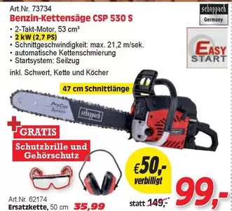 Easy - Benzin-Kettensäge CSP 530 S