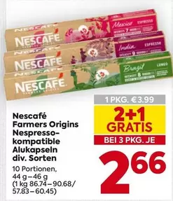 Farmers Origins Nespresso-kompatible Alukapseln