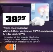 Philips - Hue Essential White & Color Ambiance E27 Doppelpack