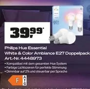 Philips - Hue Essential White & Color Ambiance E27 Doppelpack