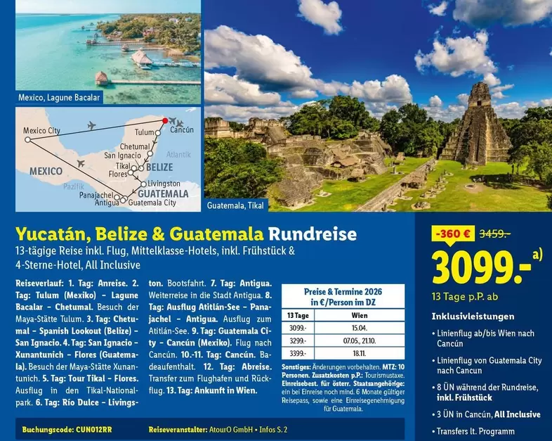 Park - Yucatán, Belize & Guatemala Rundreise