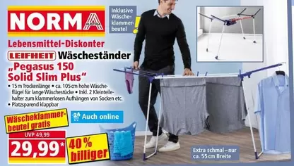 Pegasus - Wäscheständer „ 150 Solid Slim Plus"