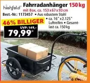 Box - Fahrradanhänger 150 kg