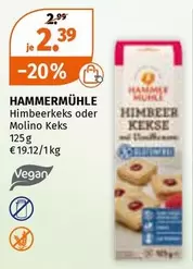Vegan - Himbeerkeks oder Molino Keks