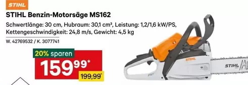 Stihl - Benzin-Motorsäge MS162
