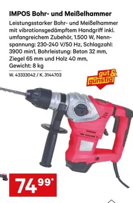 Bohr- und Meißelhammer