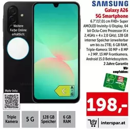 Samsung - Galaxy A26 5G Smartphone