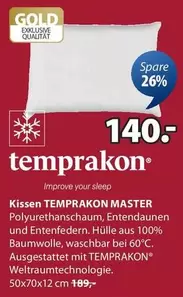 Gold - Kissen TEMPRAKON MASTER