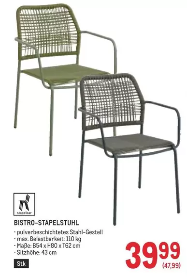 BISTRO-STAPELSTUHL