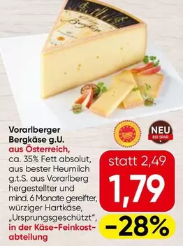 Bergkäse g.U.