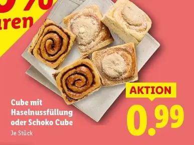 Cube -  mit Haselnussfüllung oder Schoko