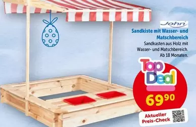 Sandkiste mit Wasser- und Matschbereich