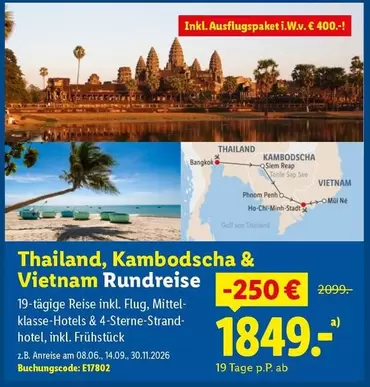 Sap - Thailand, Kambodscha & Vietnam Rundreise