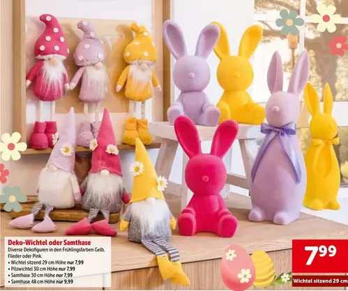 Pink - Deko-Wichtel oder Samthase