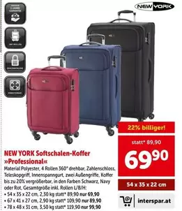 Schwarz - Softschalen-Koffer »Professional«