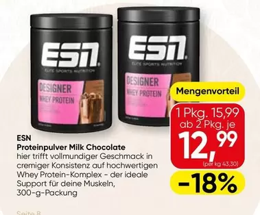 Elite - Proteinpulver Milk Chocolate