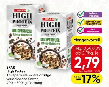 High Protein Knuspermüsli oder Porridge