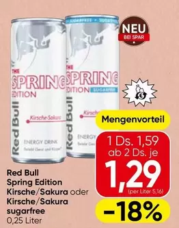 Red Bull - Spring Edition Kirsche/Sakura oder Kirsche/Sakura sugarfree