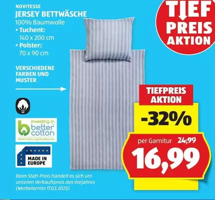 JERSEY BETTWÄSCHE