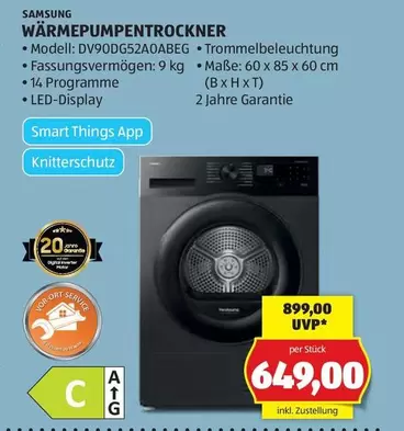 Samsung - WÄRMEPUMPENTROCKNER