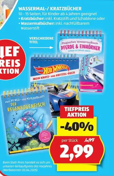 Kinder - WASSERMAL-/KRATZBÜCHER