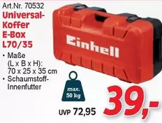 Einhell - Universal- Koffer E-Box L70/35