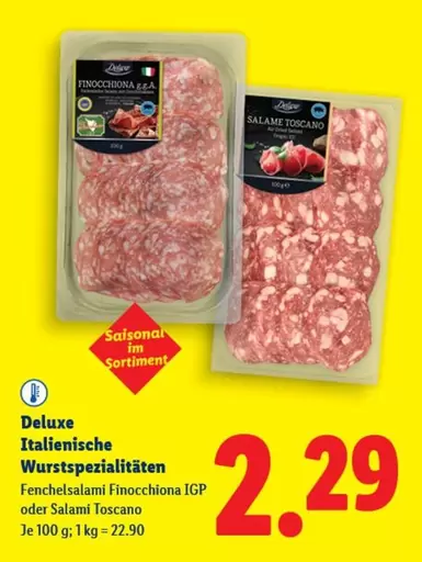 Fenchelsalami Finocchiona IGP oder Salami Toscano