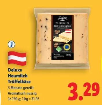 Heumilch Trüffelkäse