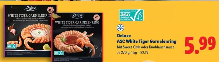 Tiger - ASC White Garnelenring