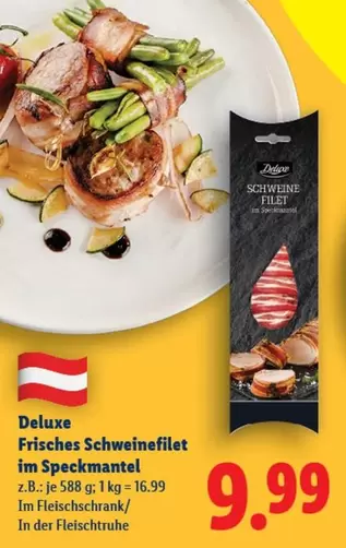 Frisches Schweinefilet im Speckmantel