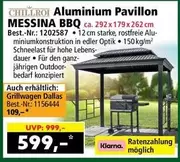 Aluminium Pavillon MESSINA BBQ