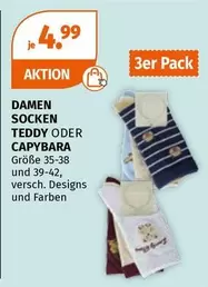 Teddy - DAMEN SOCKEN TEDDY ODER CAPYBARA
