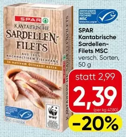 Kantabrische Sardellen- Filets MSC