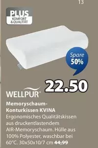 Memoryschaum-Konturkissen KVINA