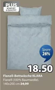 Flanell-Bettwäsche KLARA