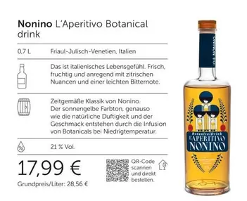 L'Aperitivo Botanical drink