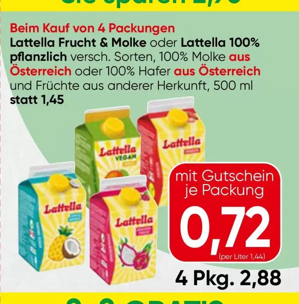 Vegan - Frucht & Molke oder 100% pflanzlich