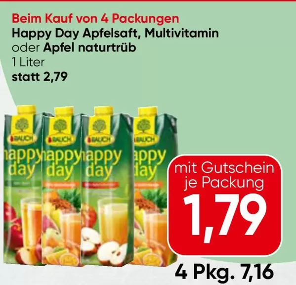Apfelsaft, Multivitamin oder Apfel naturtrüb