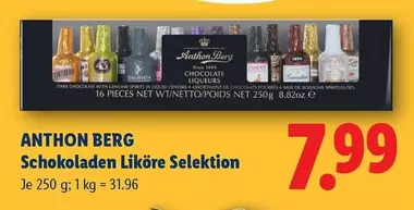 Berg - Schokoladen Liköre Selektion