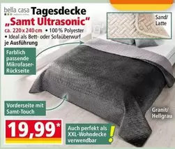 Tagesdecke „Samt Ultrasonic"