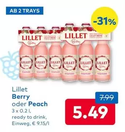 Lillet - Berry oder Peach