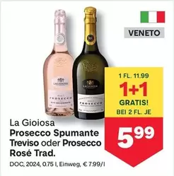 Prosecco Spumante Treviso oder Prosecco Rosé Trad.