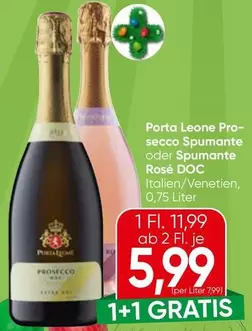 Pro-secco Spumante oder Spumante Rosé DOC