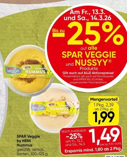 Veggie und NUSSYY® Produkte