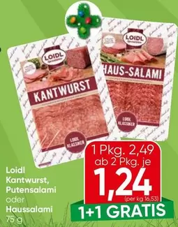 Kantwurst, Putensalami oder Haussalami