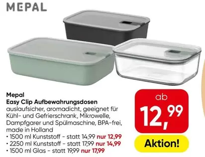 Easy - Clip Aufbewahrungsdosen