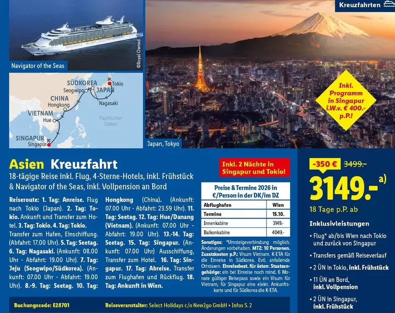 Royal - Asien Kreuzfahrt