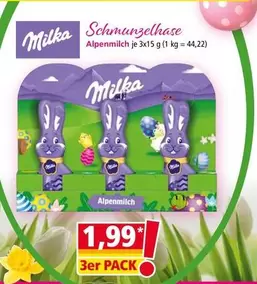 Milka - Schmunzelhase