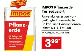 Pflanzerde Torfreduziert