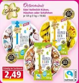 Fairtrade - Osterminis Edel Vollmilch
Küken, Häschen oder Sch
äfchen